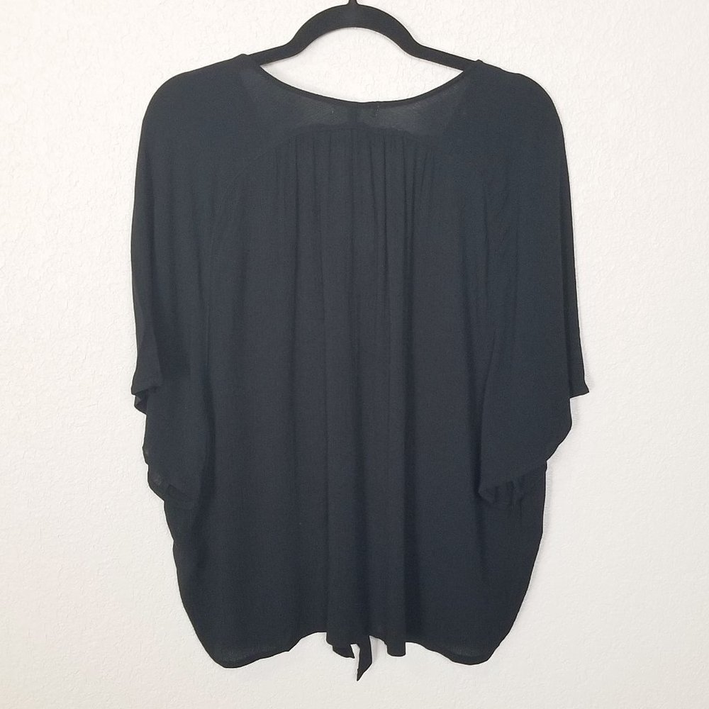 Ultra Flirt Juniors Button Up Tie Front Top XL - Picture 4 of 7